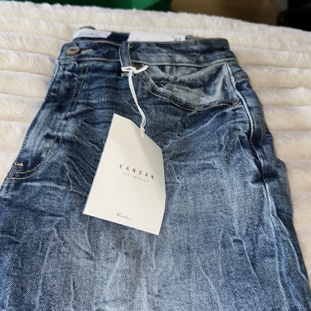 7/27 relaxed fit Kancan non-distressed jeans - Picture 3 of 10